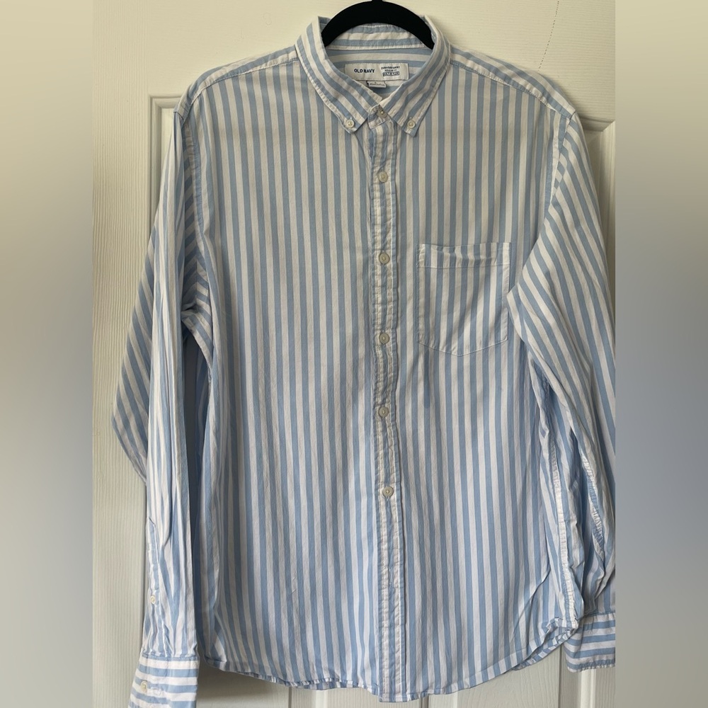 Men's Blue Striped Shirt